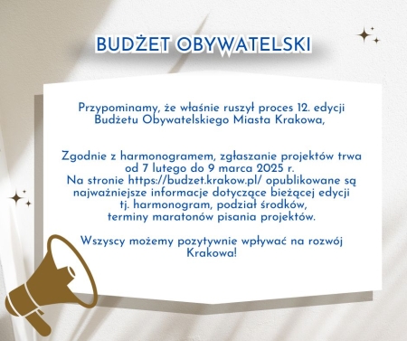 Budżet obywatelski 2025